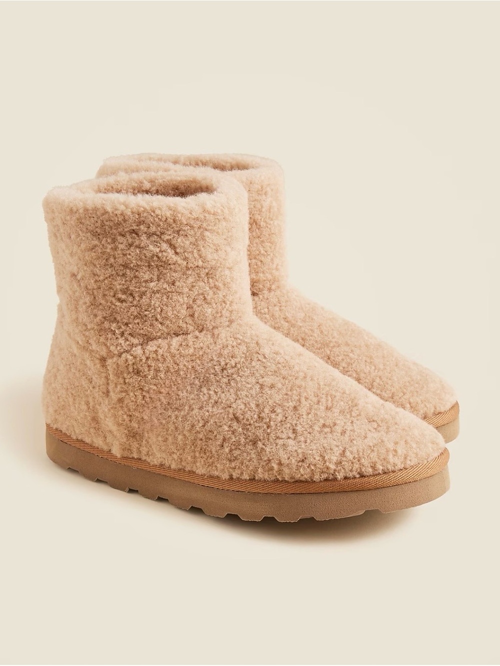 J. Crew Sherpa Booties With Faux Fur